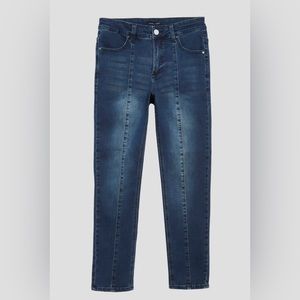 Debbie High Rise Seam Skinny Jeans in Indigo Ink